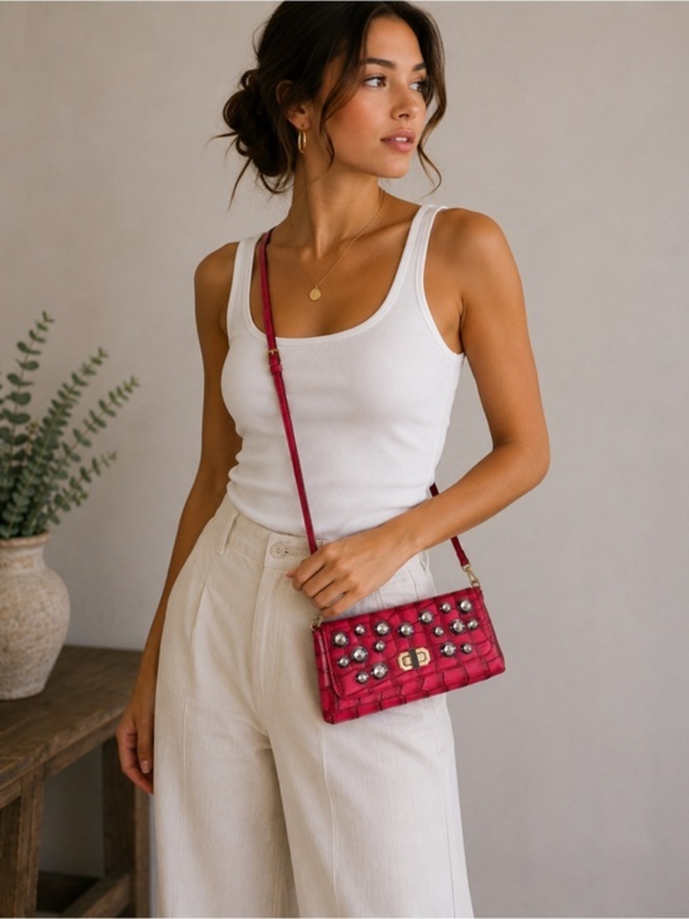 NWOT crossbody bag Studded Shoulder/crossbody